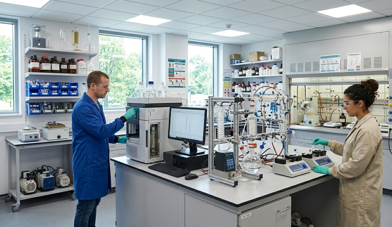 Chemistry laboratory analytical and synthesis work