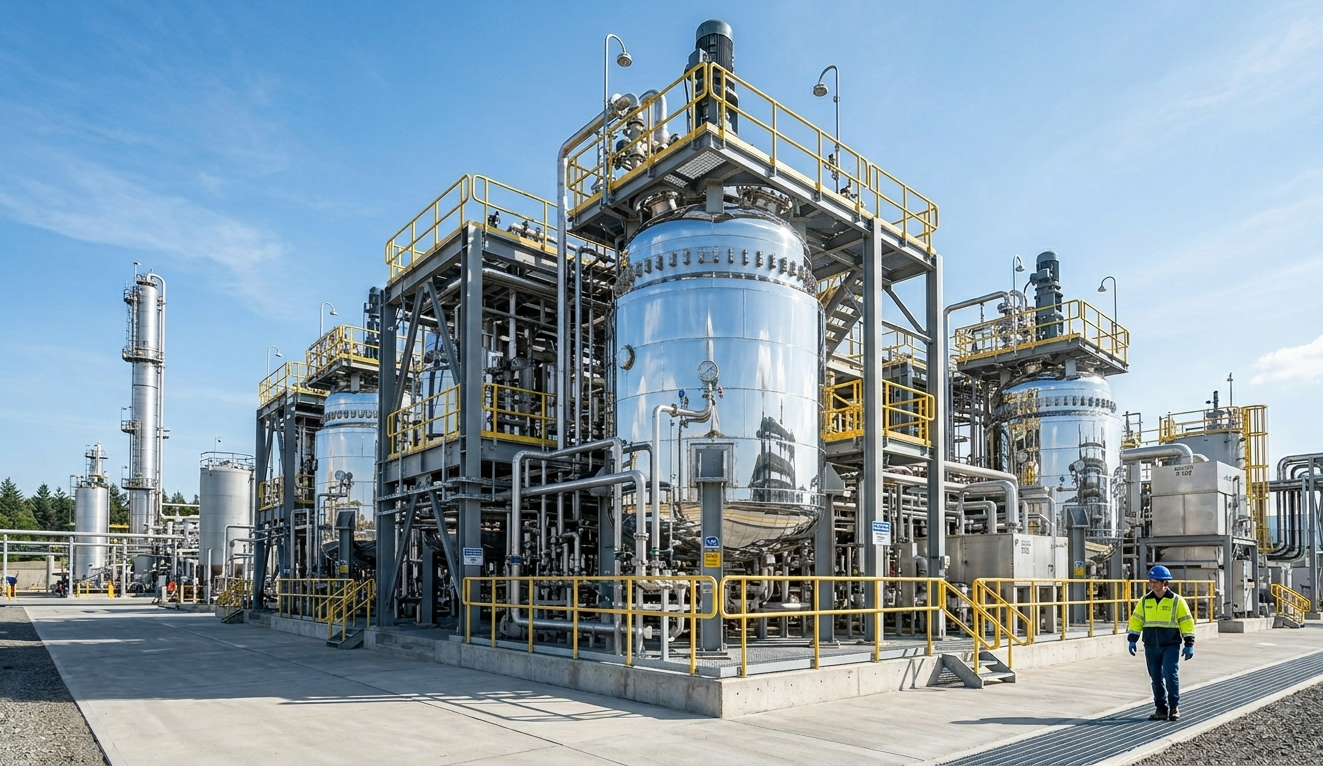 Chemical manufacturing and scale-up production environment